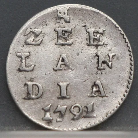 1 Stuiver 1791 — Pijl- of Bezemstuiver Zeeland