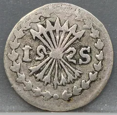 1 Stuiver 1791 — Pijl- of Bezemstuiver Zeeland achterzijde