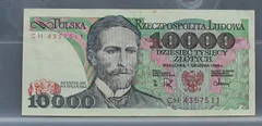10.000 Zlotych 1988 Polen voorzijde