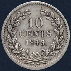 10 Cent 1849 Willem II
