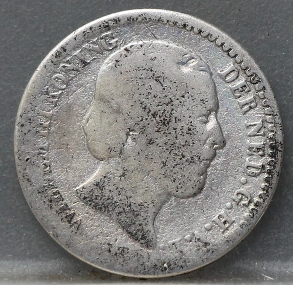 10 Cent 1849 Willem III — Zilver voorzijde, zilver 640/1000