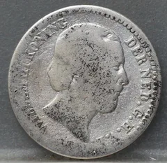 10 Cent 1849 Willem III — Zilver voorzijde, zilver 640/1000