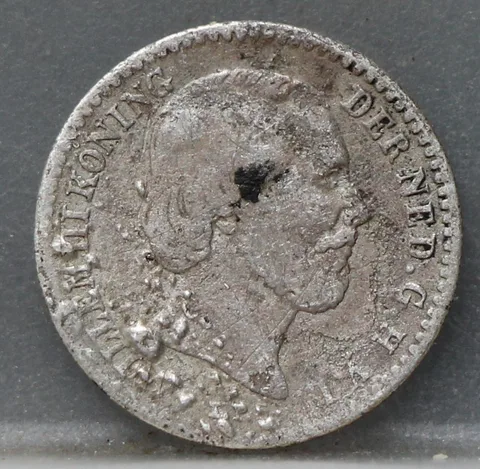 10 Cent 1853 — Zilveren Dubbeltje Willem III