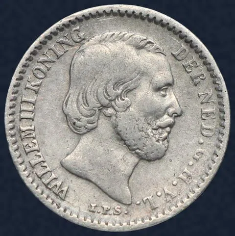 10 Cent 1859 Willem III Zilver