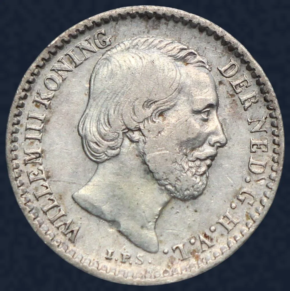 10 Cent 1863 Willem III Zilver