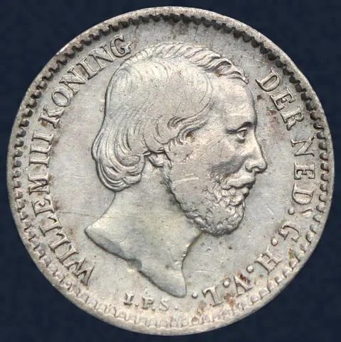 10 Cent 1863 Willem III Zilver