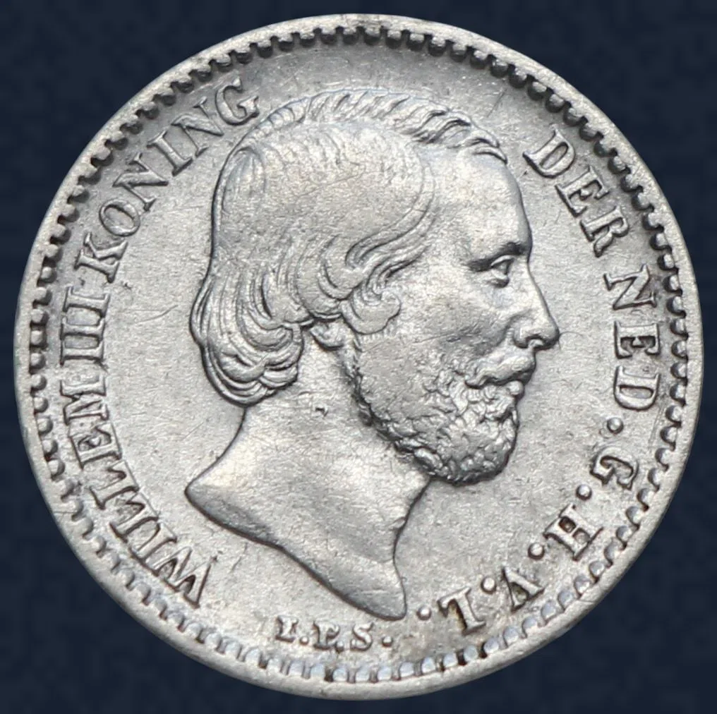 10 Cent 1863 Willem III Zilver