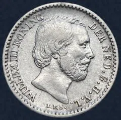 10 Cent 1863 Willem III Zilver