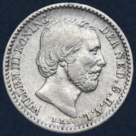 10 Cent 1871 Willem III Zilver
