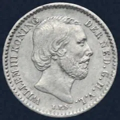10 Cent 1873 Willem III Zilver