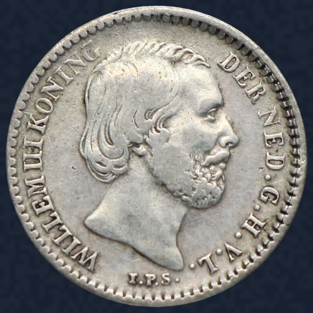 10 Cent 18736Willem III Zilver