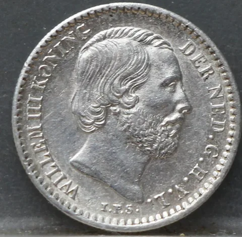 10 Cent 1889 — Zilveren Dubbeltje Willem III
