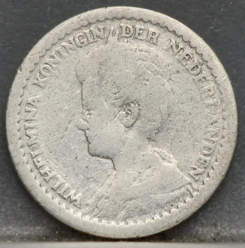 10 Cent 1914 — Zilveren Dubbeltje Wilhelmina
