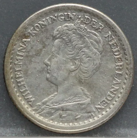 10 Cent 1915 — Dubbeltje Wilhelmina