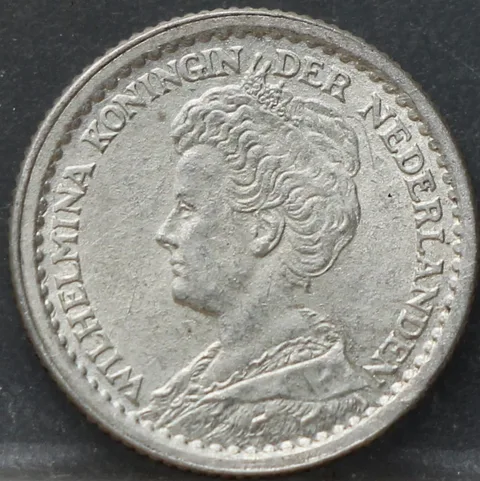 10 Cent 1917 — Zilveren Dubbeltje Wilhelmina
