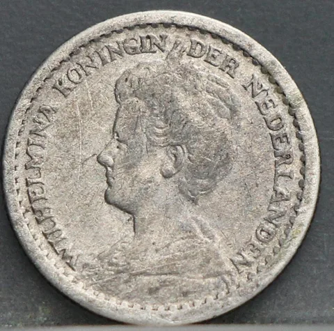 10 Cent 1918 – Zilveren Dubbeltje Wilhelmina