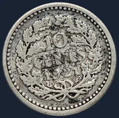 10 Cent 1921 Wilhelmina