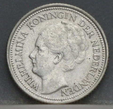 10 Cent 1936 — Zilveren Dubbeltje Wilhelmina