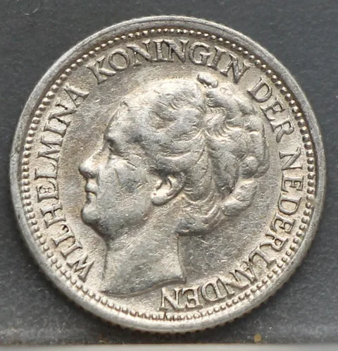 10 Cent 1937 — Zilveren Dubbeltje Wilhelmina