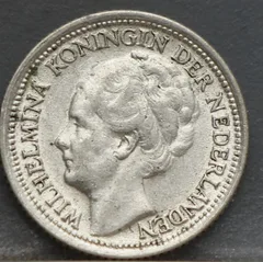 10 Cent 1938 — Wilhelmina Zilver voorzijde, Zilver 640/1000