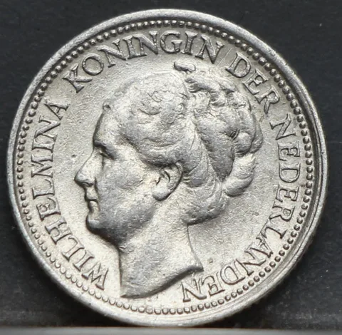 10 Cent 1939 — Zilveren Dubbeltje Wilhelmina