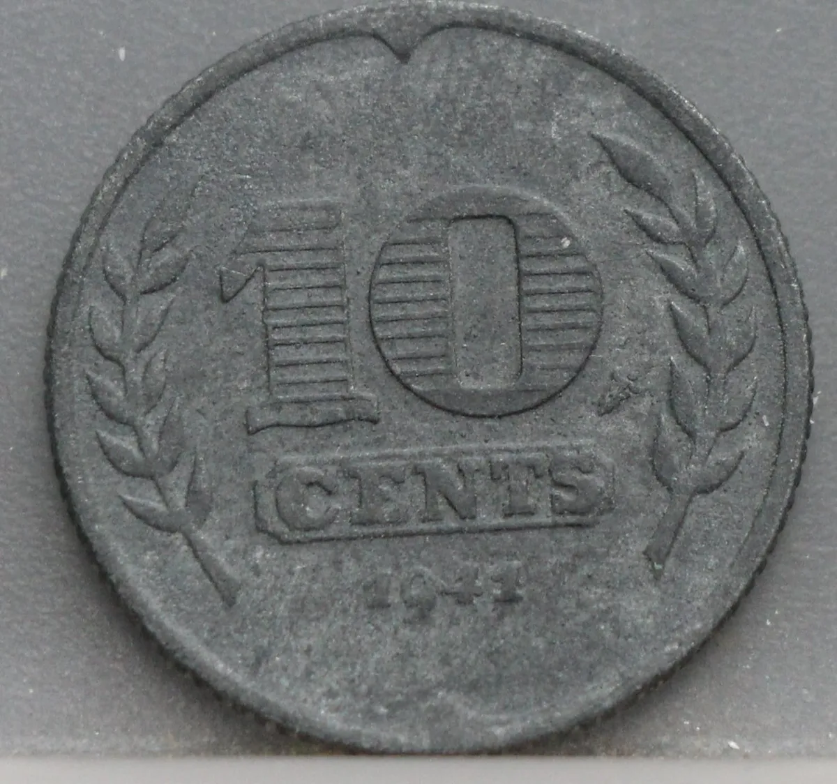 10 Cent 1941 — Nederland Zink voorzijde