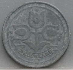 10 Cent 1941 — Nederland Zink achterzijde