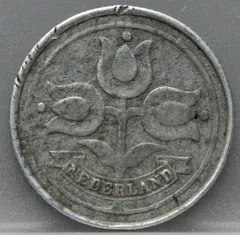 10 Cent 1942 — Zink achterzijde, Nederland