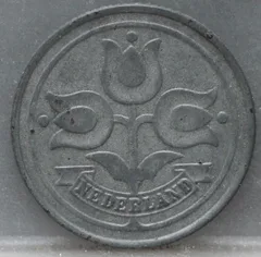 10 Cent 1943 — Zink achterzijde, Nederland