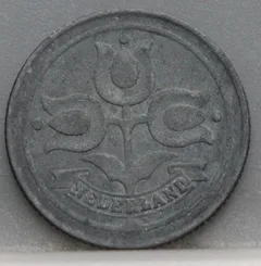 10 Cent 1943 — Zink achterzijde, Nederland