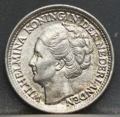 10 Cent 1944 EP — Wilhelmina voorzijde