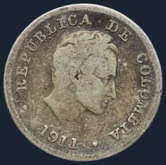 10 Centavos 1911 Colombia