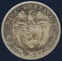10 Centavos 1911 Colombia