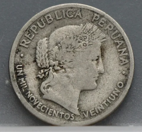 10 Centavos 1921 Peru