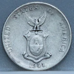 10 Centavos 1944 Filipijnen — Zilver voorzijde