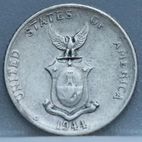 10 Centavos 1944 Filipijnen — Zilver