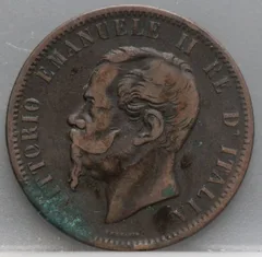 10 Centesimi 1867 Italië — Koper achterzijde
