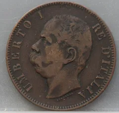 10 Centesimi 1893 (BI) — Italië, Koper achterzijde