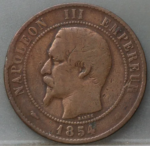 10 Centimes 1854 (BB) Frankrijk