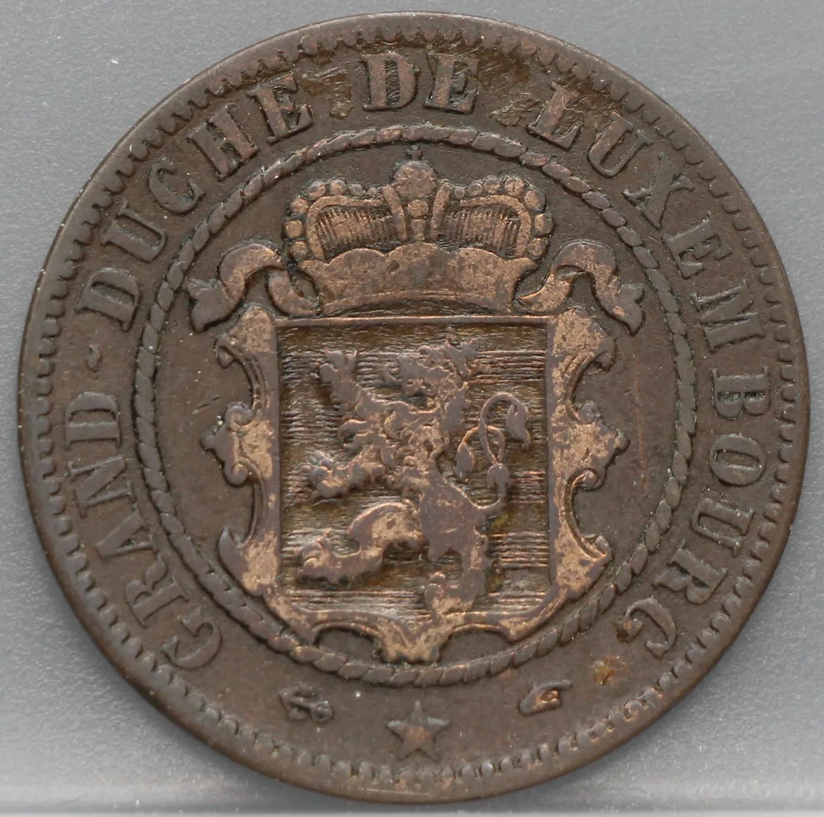 10 Centimes 1855 Luxemburg — Brons voorzijde
