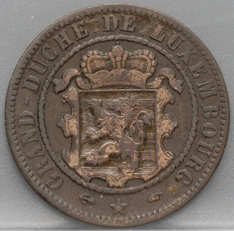10 Centimes 1855 Luxemburg — Brons
