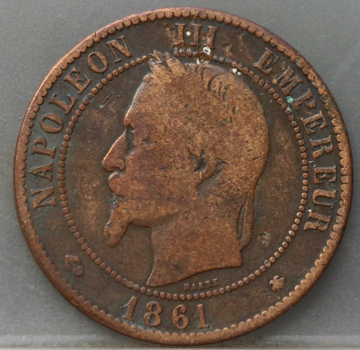 10 Centimes 1861 Frankrijk voorzijde