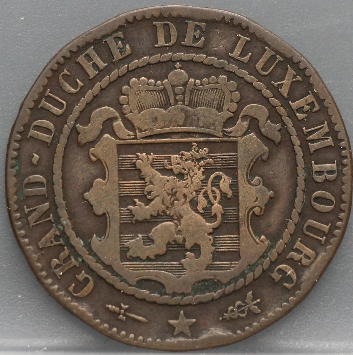 10 Centimes 1870 Luxemburg — Brons voorzijde