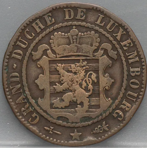 10 Centimes 1870 Luxemburg — Brons