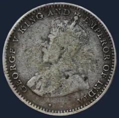 10 Cents 1914 Ceylon Zilver