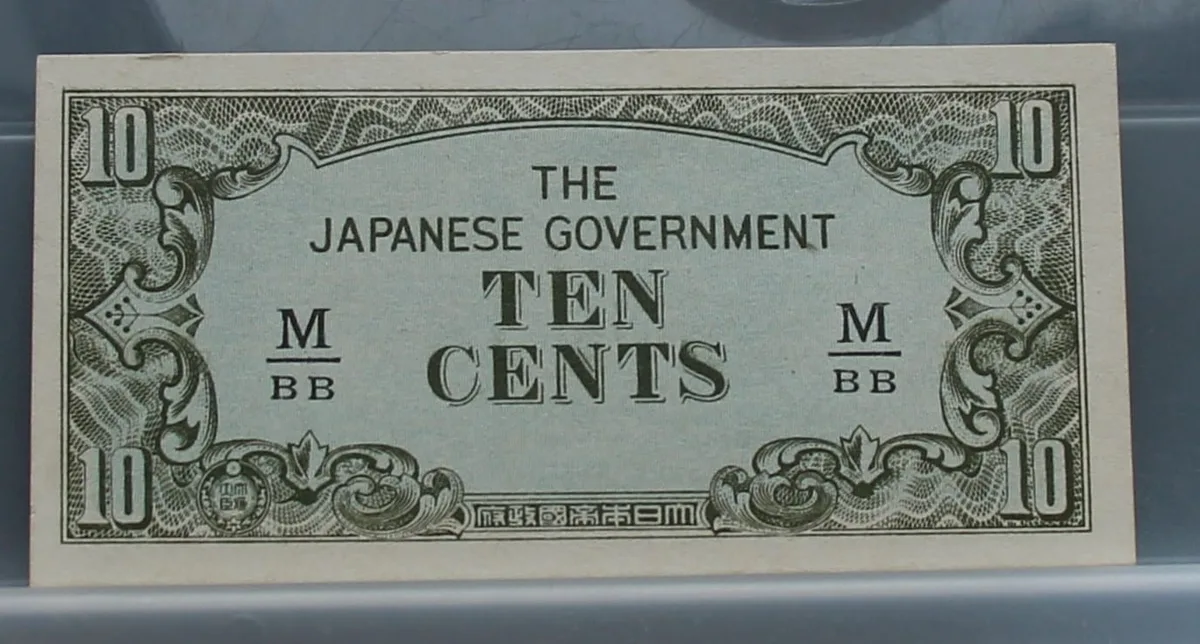 10 Cents 1942 Malaya — The Japanese Government voorzijde