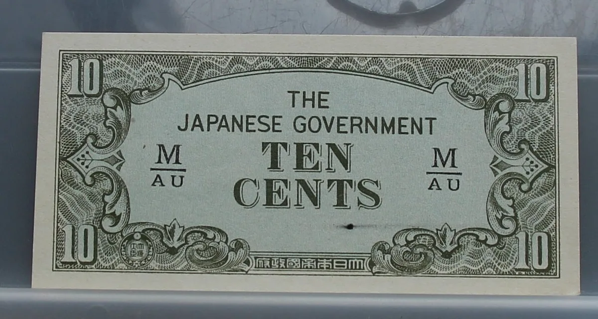 10 Cents 1942 Malaya — The Japanese Government voorzijde