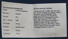 10 Euro 2006 Vaticaan Probe