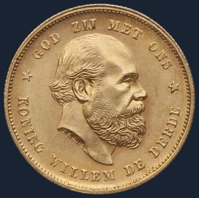 10 Gulden 1876 — Gouden Tientje 1876 Willem III