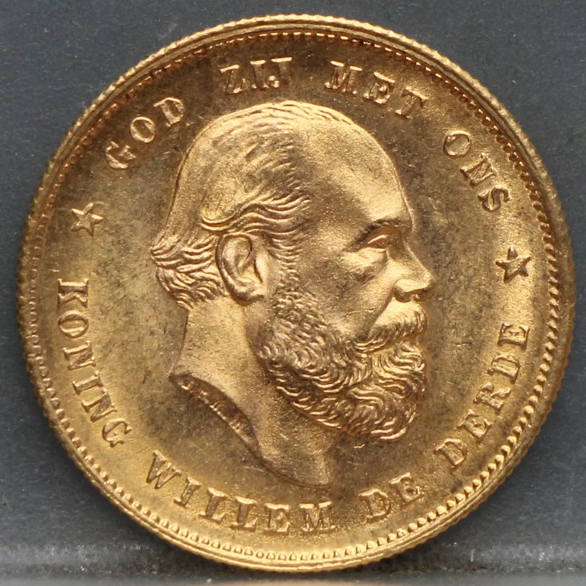 10 Gulden 1885 — Gouden Tientje Willem III voorzijde, Goud (Au)